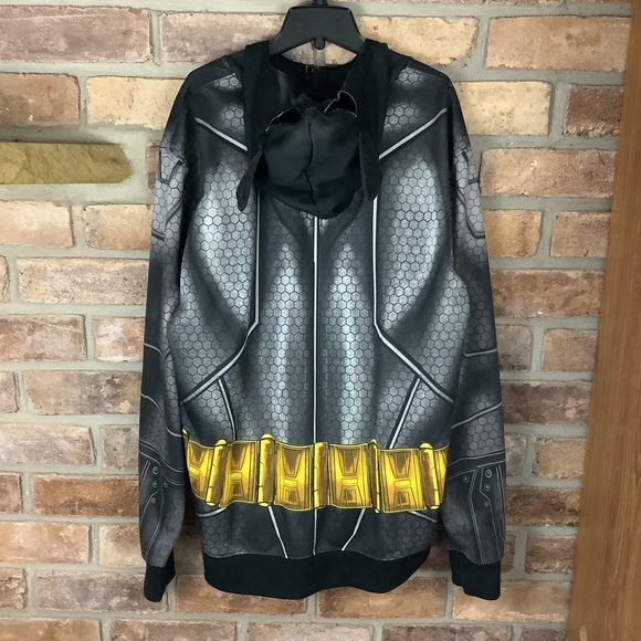 DC COMICS Batman Zip Bat-Face Hoodie Jacket - Picture 13 of 13